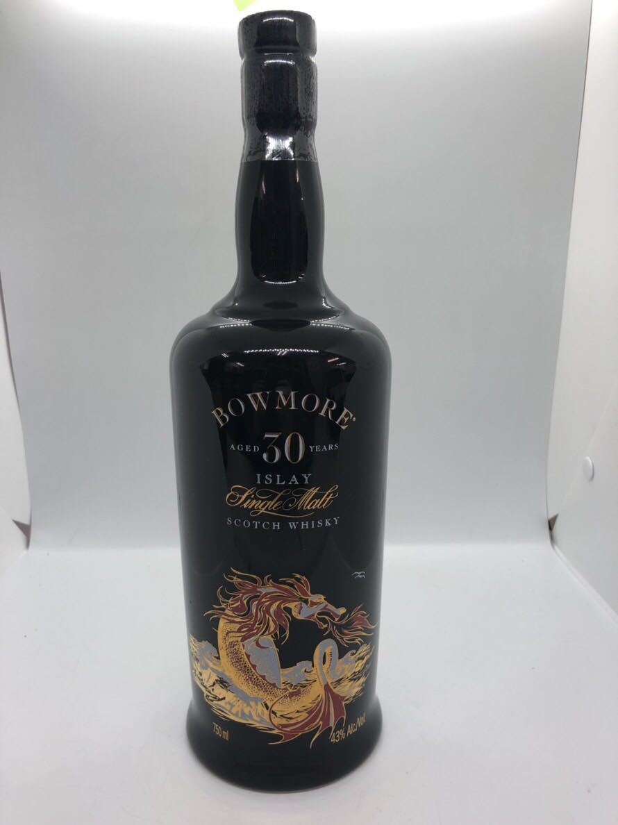 特価セールコーナー ウイスキー スコッチ ボウモア BOWMORE 30年 ドラゴンボトル セラミックボトル 陶器 750ml 箱付