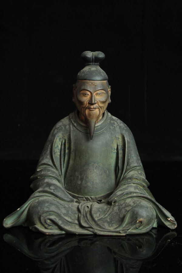 MAR154 極上細密彫 木彫彩色人物像 仏像 神像 仏教美術 江戸期 | 夏永真