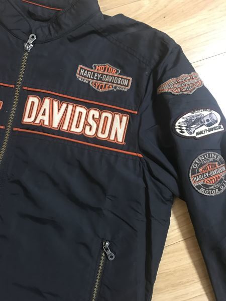 ゆ*ま様 Harley-Davidson ナイロンジャケット Lサイズ HARLEY DAVIDSON 純正 ナイロンジャケット L ハーレーダビッドソン