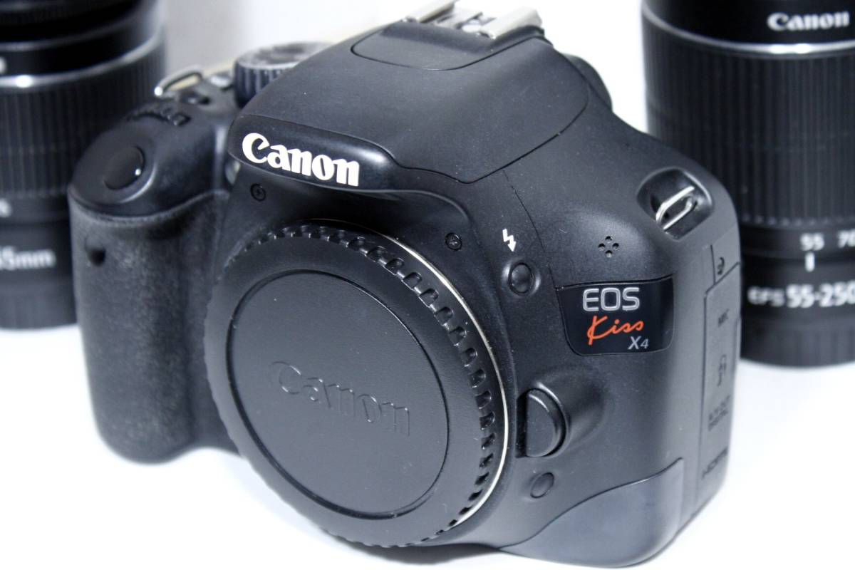 CANON EOS Kiss X4 ⁄ EF-S18-55mm ⁄ 55-250mm ダブルレンズキット