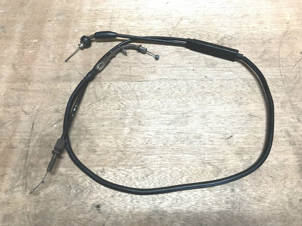 kawasaki KS1／KS2 中古アクセルワイヤー＆新品クラッチワイヤー＆新品チョークワイヤー です。_1