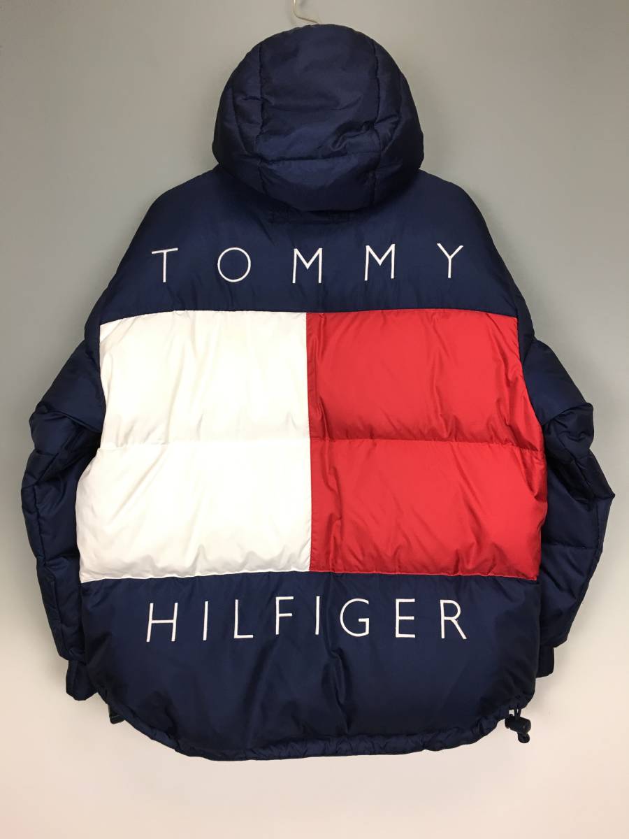 90s TOMMY HILFIGER トミーヒルフィガー フラッグ ダウンジャケット サイズS