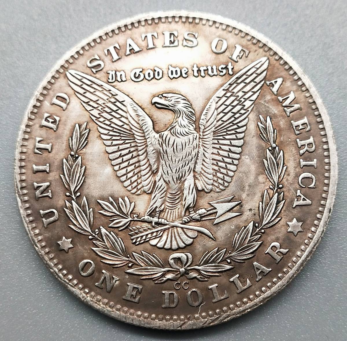 世界 銀貨 アメリカ合衆国 1881年 貿易ドル 稀少 貴重 1ドル 直径38mm 重さ21.3g_2