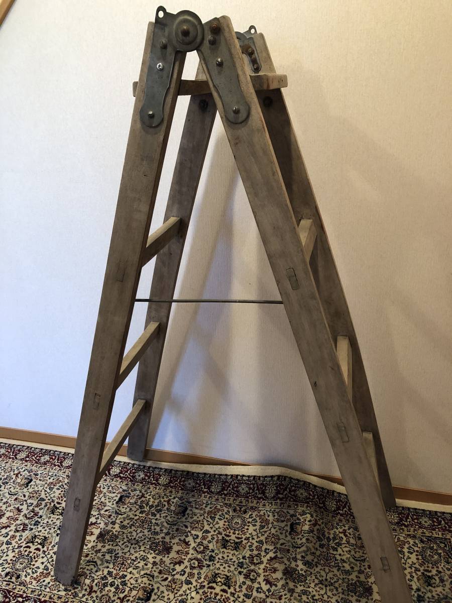 ビンテージ家具脚立はしご木店舗什器アンティークステップラダー