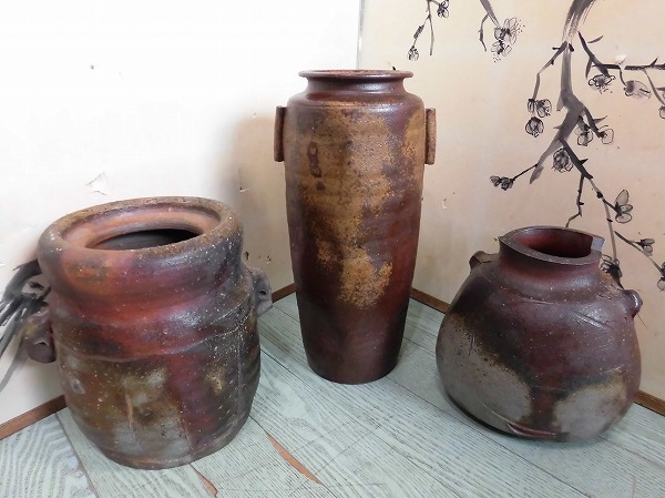 【人気セール，限定SALE】 Nこ3 花器 花瓶 花入 花生 まとめて 陶峰 備前 インテリア 陶器 陶製 3点(その他)｜売買されたオークション情報、yahooの商品情報をアーカイブ公開 - オークファン 陶磁一般