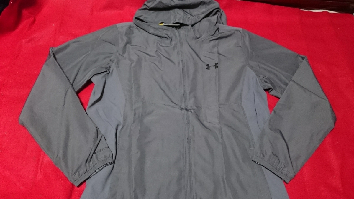《新品》アンダーアーマー　裏メッシュウインドジャケット　XXL　グレー