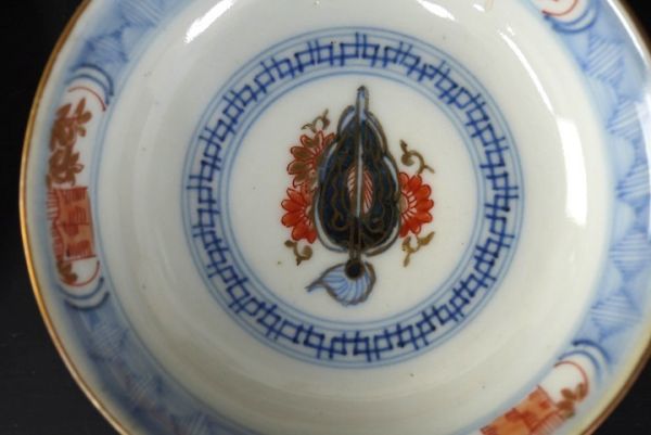 SD469032808 蓋付き丼 太明成化年製 5客 古伊万里 □旧家蔵出し/うぶ