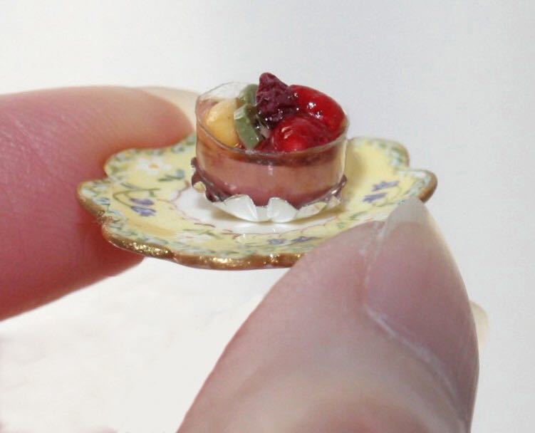 ♪ドールハウス＊ミニチュア スイーツ♪ケーキセット②＊ハンドメイド