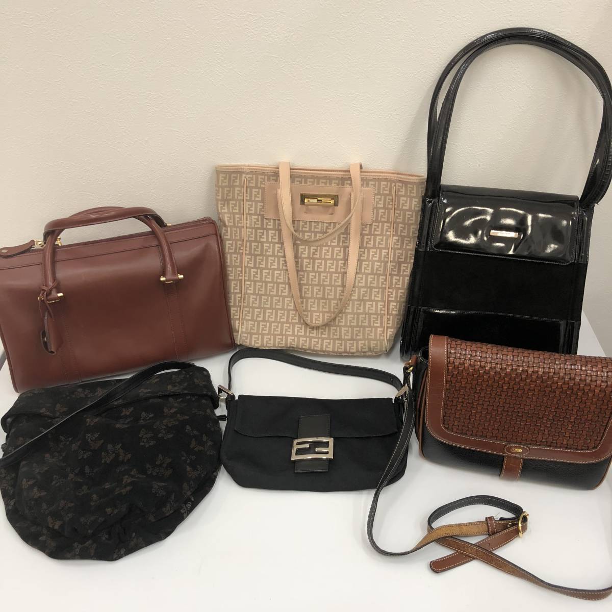 ブランドバッグ まとめ売り 6点セット PRADA FENDI ジャンクあり ジャンク品 カルティエ PRADA 1円 まとめ BURBRRY BOTTEGAVENETA FENDI