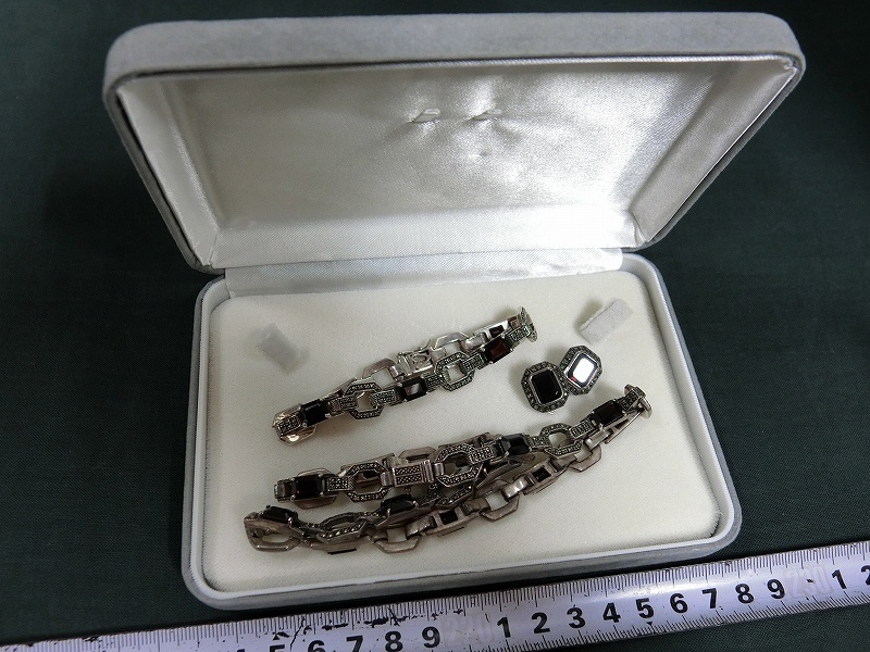 数量限定，限定SALE A0489 ガーネット マルカジット銀製925刻印 首飾り ブレスレット 耳飾3点84g(その他)｜売買されたオークション情報、yahooの商品情報をアーカイブ公開 - オークファン その他