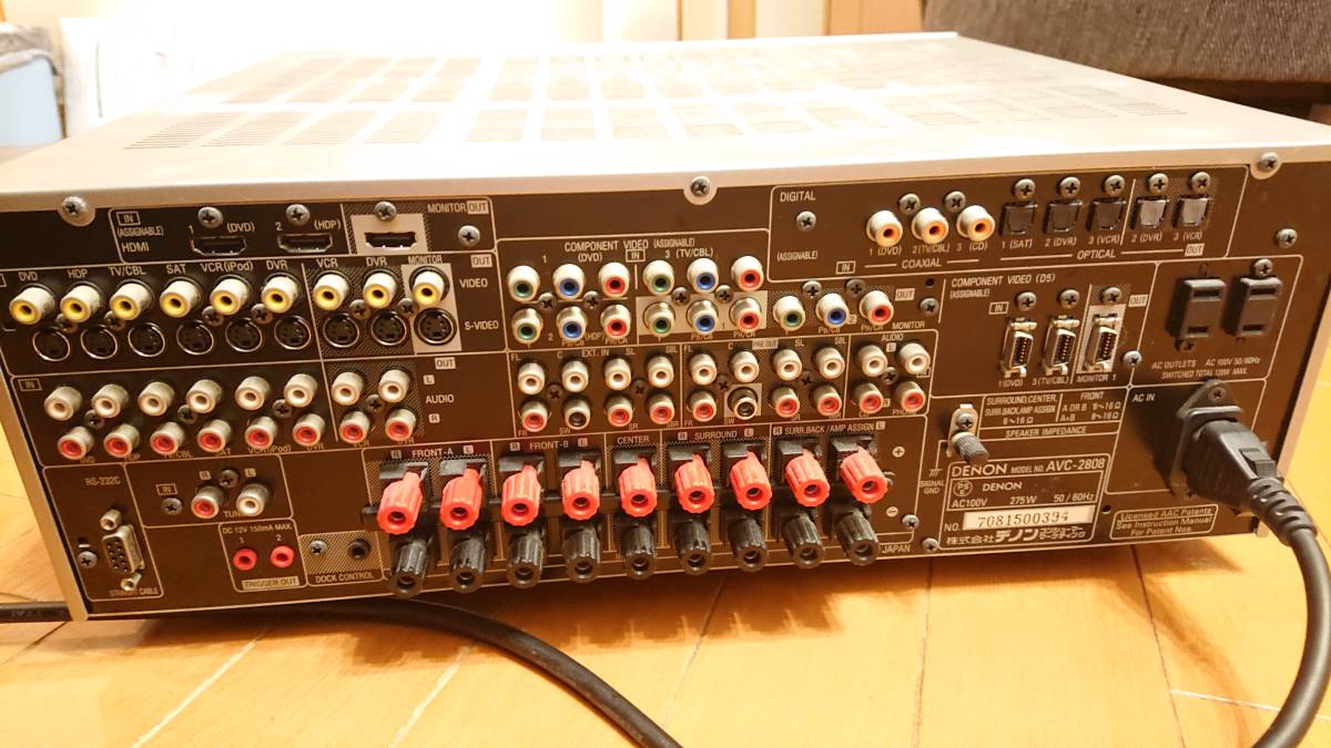 AVアンプ DENON AVC-2808 DENON デノン AVC-2808 AVサラウンドアンプ