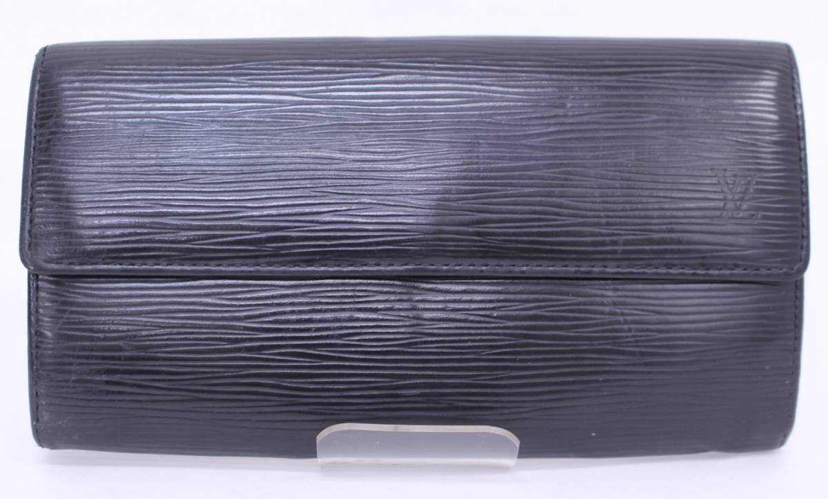 Y2322◆中古品◆ルイ・ヴィトン ポルトフォイユサラ M63742 ノワール エピ 長財布