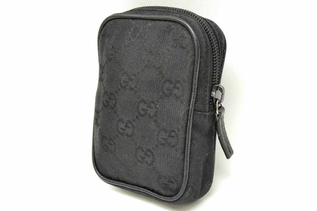 本物 GUCCI グッチ 115249 GGキャンバス シガレットケース タバコ
