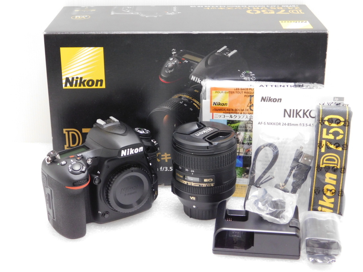 ☆中古美品☆Nikon D750 24-85 VRレンズキット シャッター回数18回