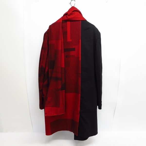 ☆Yohji Yamamoto Pour Homme/ヨウジヤマモト 赤フラノストール