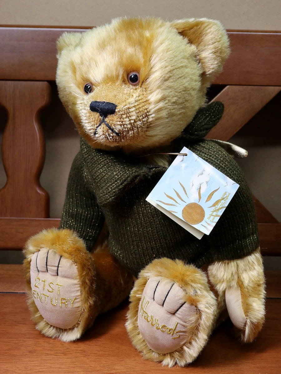 ★即決★全国送料無料★Harrods★ハロッズ ベア 2体セット★21世紀天使の羽根付ベア＆2001年クリスマスベア★ぬいぐるみ テディベア