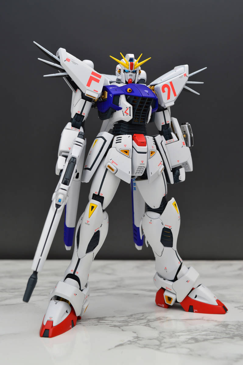 Mg 1 100 ガンダムｆ９１ Ver 2 0 バックキャノン装着型 ツイン ヴェスバー装着型 改修塗装済完成品 全仕様換装可能 Ledユニット付属 完成品 売買されたオークション情報 Yahooの商品情報をアーカイブ公開 オークファン Aucfan Com