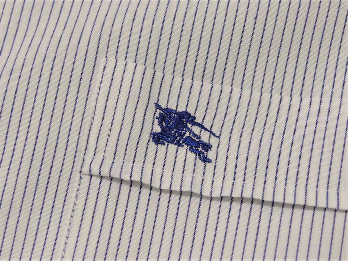 ■バーバリー■ブラックレーベル■長袖■ピンストライプ■シャツ■39■L131■