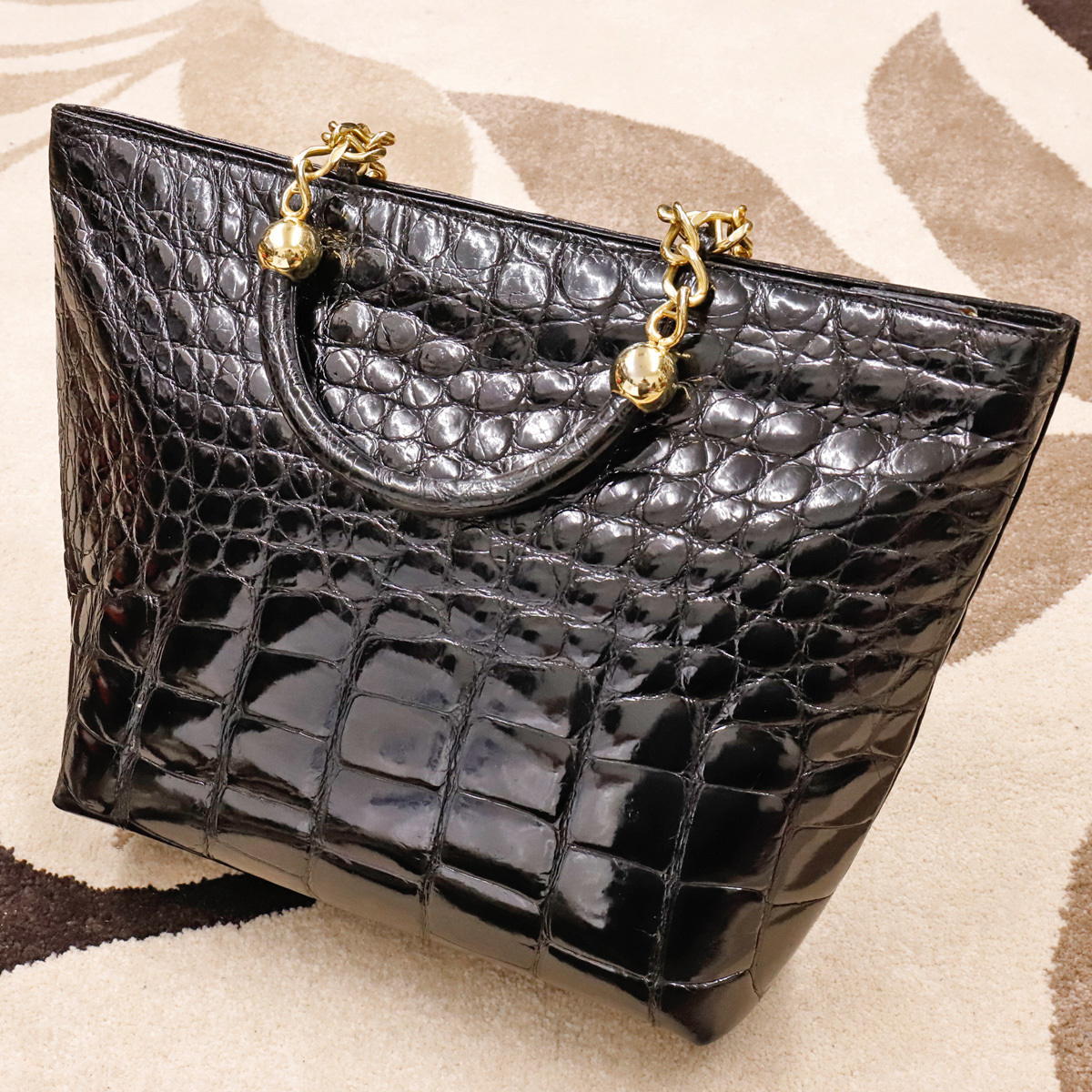 イタリア製 ZAGLIANI クロコダイル ハンドバッグ used | BENOVICKA.COM.UA