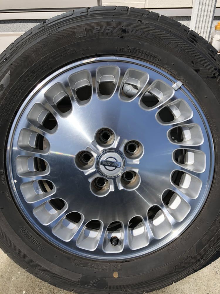 Y33 シーマ 純正 ホイール 4本セット タイヤ付き 215/60R16 7J +40 