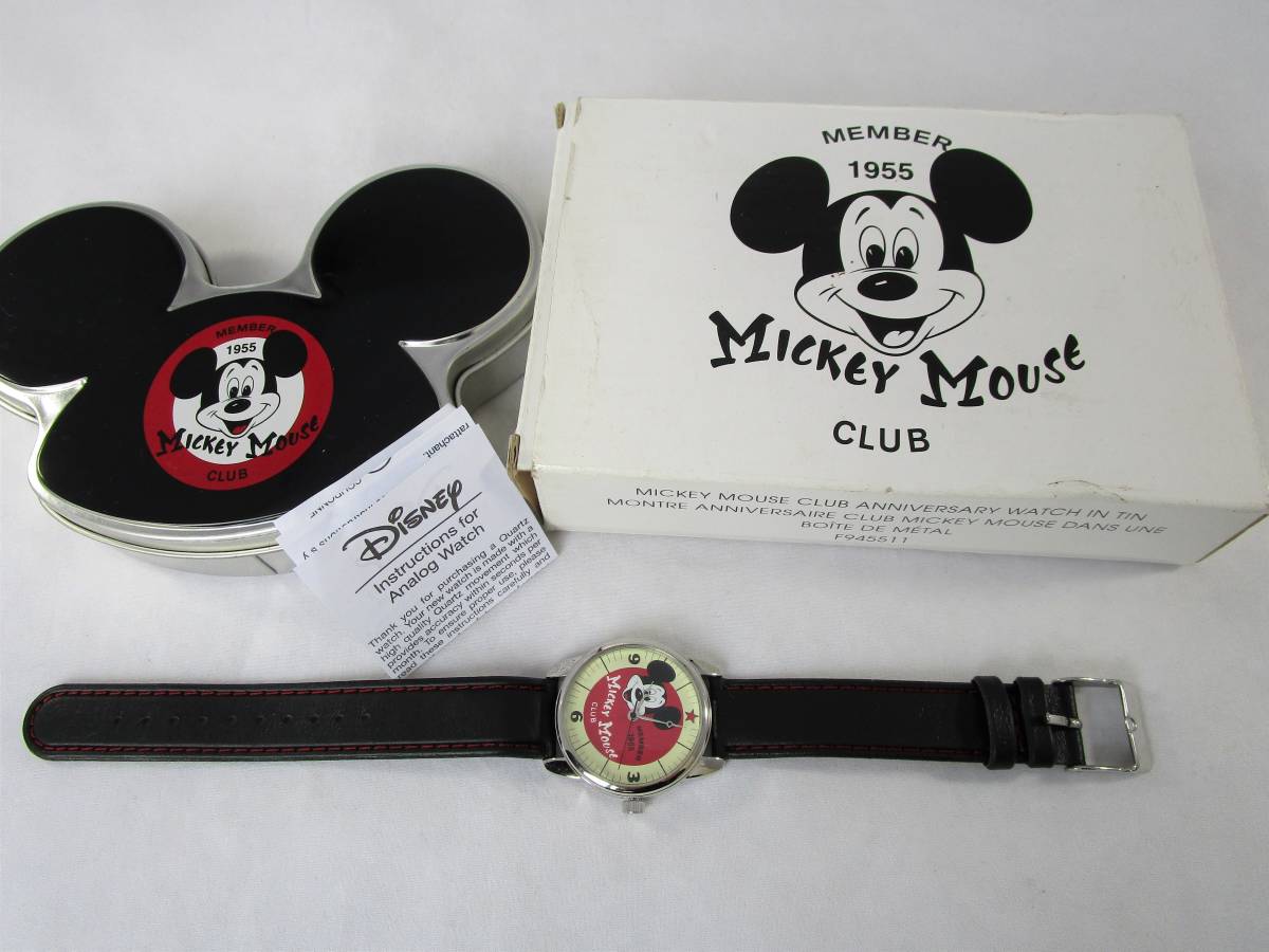 新品未使用デッドストック ミッキーマウス 腕時計 MICKEY MOUSE CLUB 