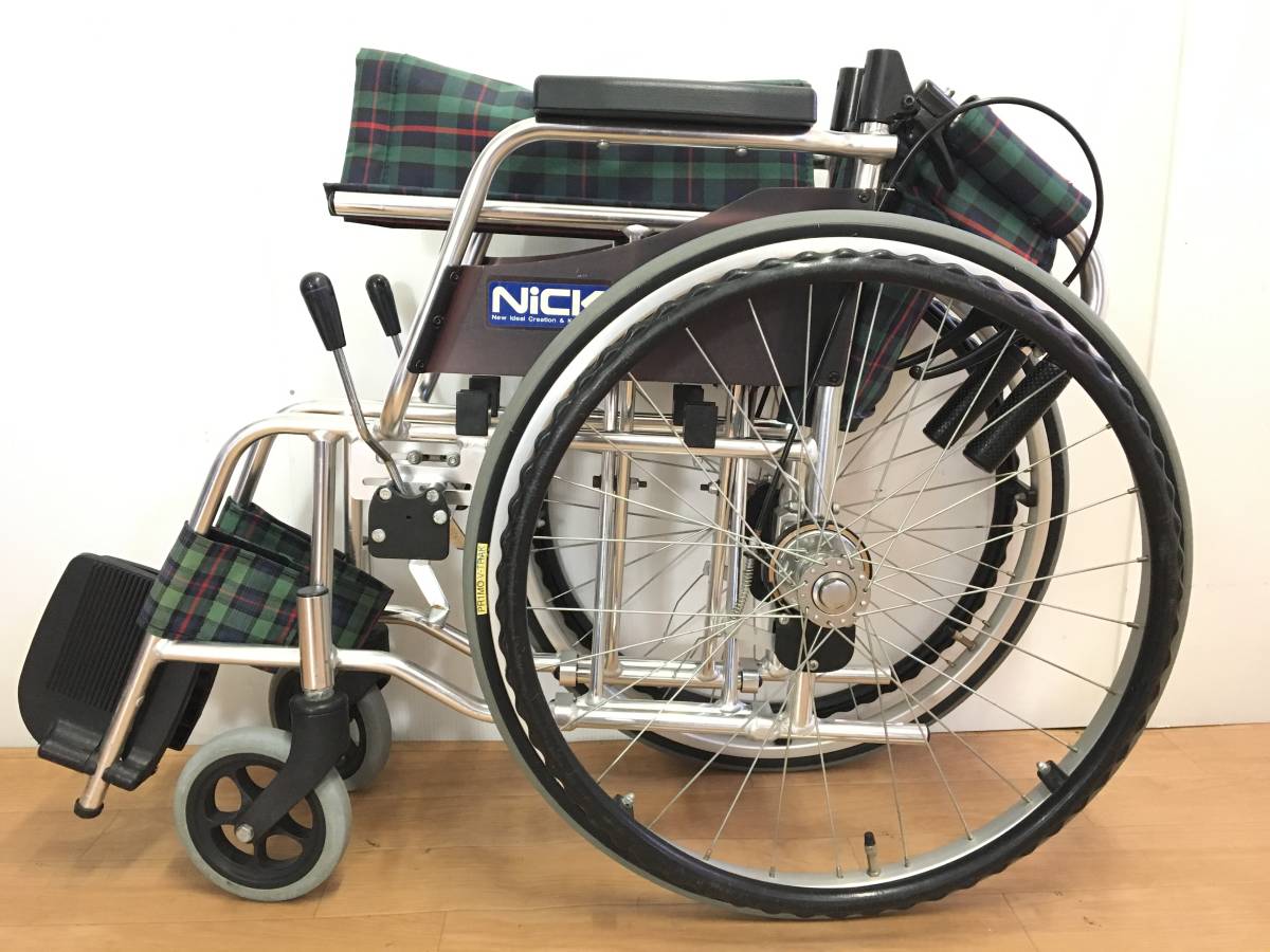 ◇ Nick 車椅子 車いす 折りたたみ 自走 介助 アルミ製 介護 移動補助