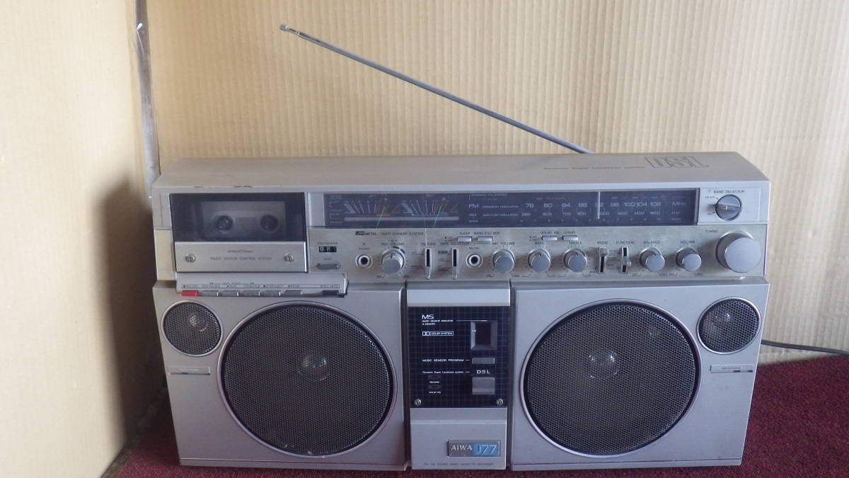 CS-J77AiWa ラジオ・コンポ CS-J77AiWa AIWA CS-J77 Stereo Radio Cassette