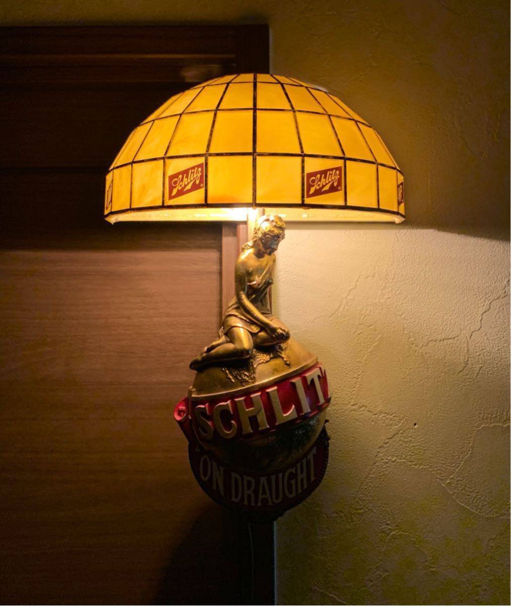 ライト・照明 Schlitz シュリッツビール パブミラー ウォールランプ