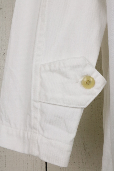 19SS【美品】☆CALEE　キャリー：デニム　ステンカラーコート　ホワイトＬ ステンカラーコート キャリー：デニム 19SS美品☆CALEE nine ジャケット 秋冬の名コンビステンカラーコート×デニムのお手本コーデ5選