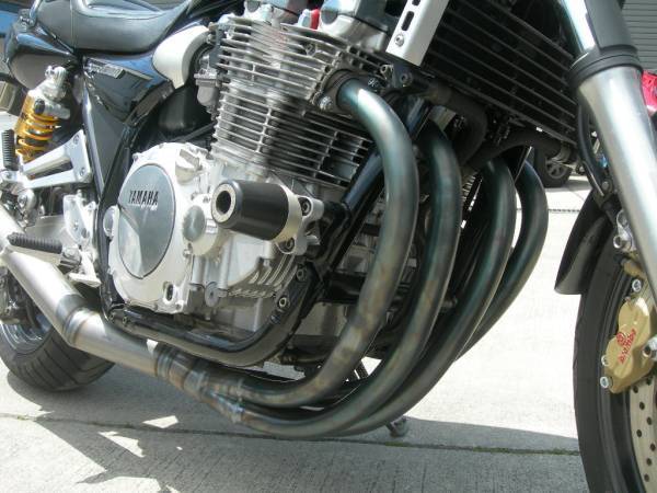 XJR1200/1300用ショート集合 【 ゼス管ショートマフラー 手曲 