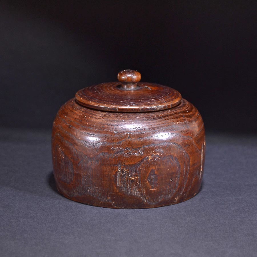 最新製品 ☆いい楽☆李朝 木製蓋物（薬壺） 【公式通販】