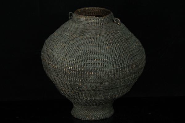 JUN041 李朝紙縒壺 朝鮮美術 古民芸 カテゴリー