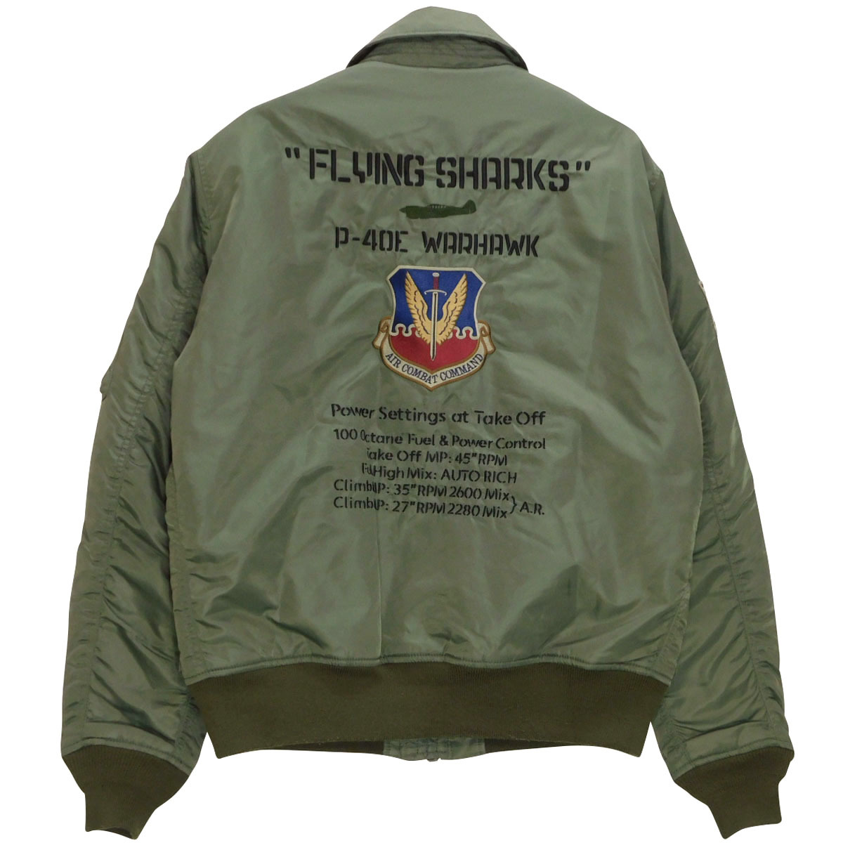 AVIREX TIGER SHARKS フライトジャケット Lサイズ AVIREX アビレックス TIGER SHARKS CWU JACKET タイガーシャークス