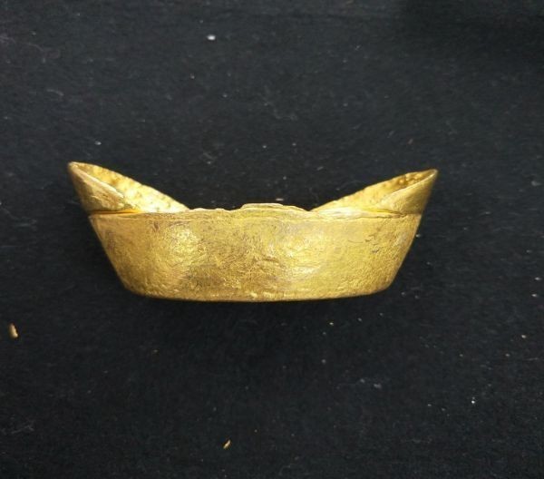 中国 金塊 足赤 金鳳祥 古銭 金錠 金条 金元寶 金貨 足金 蔵品