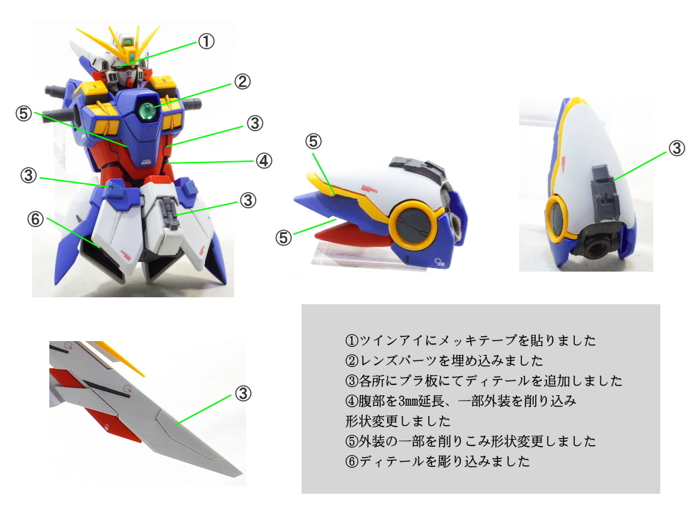 MG ウイングガンダム ver.ka　改修塗装完成品_8