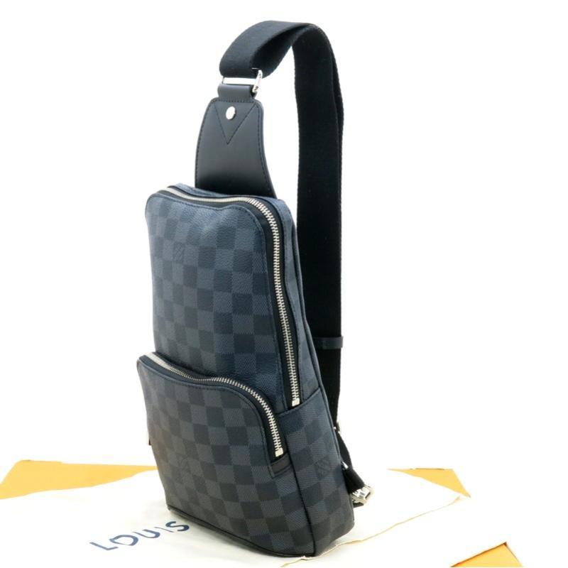 買蔵 LOUIS VUITTON ルイヴィトン アヴェニュー スリングバッグ N41719 グラフィット ダミエ ショルダーバッグ メンズ