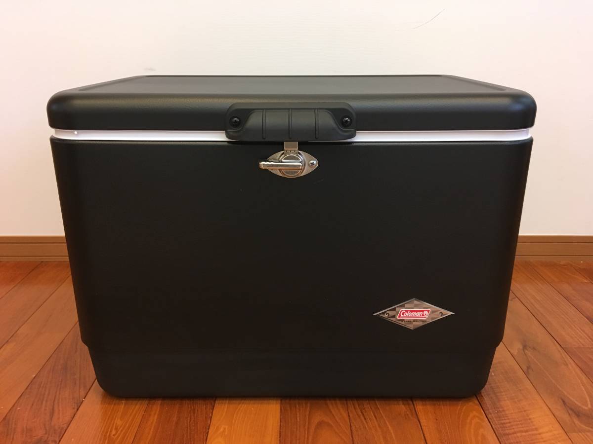 赤字超特価，安い 訳あり Coleman コールマン 54QT スチールベルトクーラー マットブラック クーラーボックス 廃盤カラー(50L～)｜売買されたオークション情報、yahooの商品情報をアーカイブ公開 - オークファン 50L～