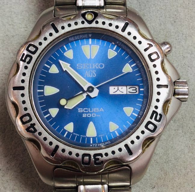 AGS Seiko Scuba 200m 5M23-6B40 5M23 | eBay SEIKO Kanji 6B40 Quartz