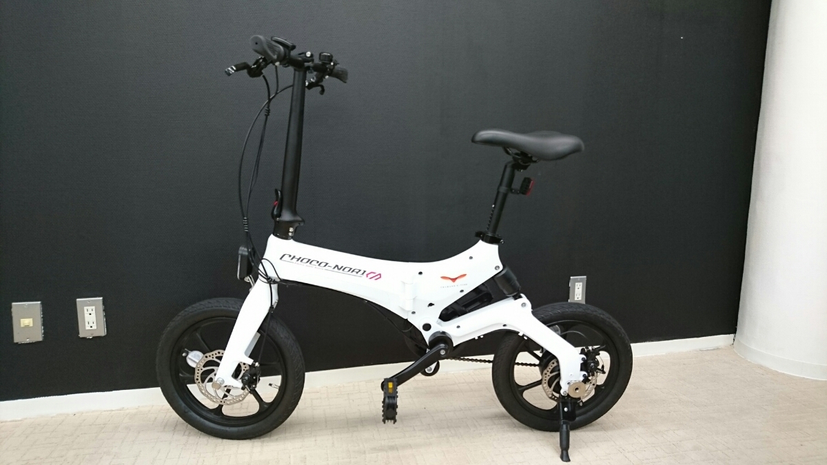 CHOCO-NORI チョコノリ 電動アシスト 折り畳み式自転車 ホワイト