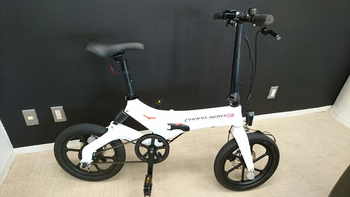 CHOCO-NORI チョコノリ 電動アシスト 折り畳み式自転車 ホワイト CHOCO 