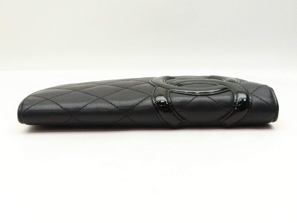 ◇S8085 CHANEL シャネル カンボン ライン 二つ折り 長財布 良品