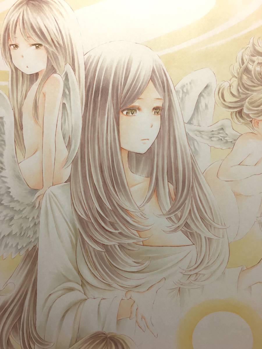 オリジナル 手描きイラスト 「 女神と三天使 」(手描きイラスト)｜売買
