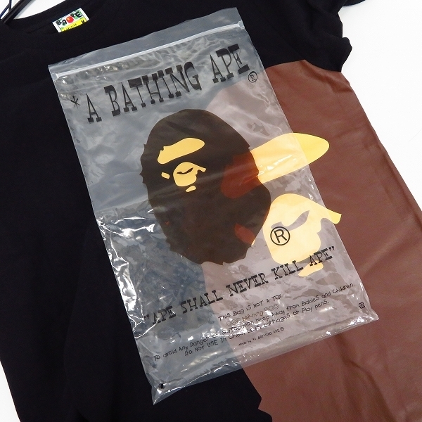 ☆A BATHING APE/アベイシングエイプ サル顔 ビックプリント 半袖T 