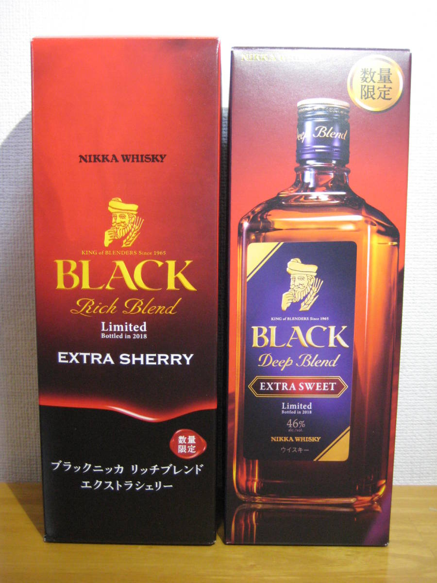 NIKKA WHISKY BLACK EXTRA SHERRY EXTRA SWEET ブラックニッカ リッチブレンド エクストラシェリー ディープブレンド エクストラスイート