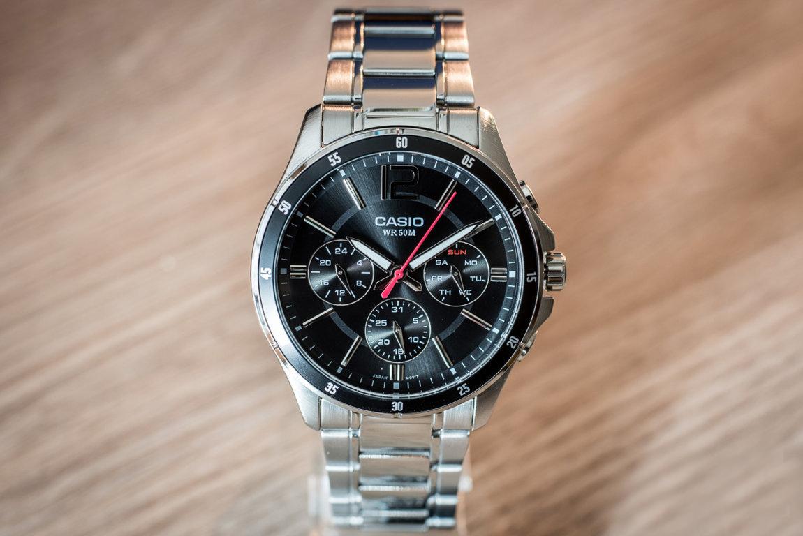 【新品正規品】カシオCASIO新作アンティークレトロクラシックメンズクロノグラフ腕時計ビジネスプレゼントギフト日本未発売50m防水_3