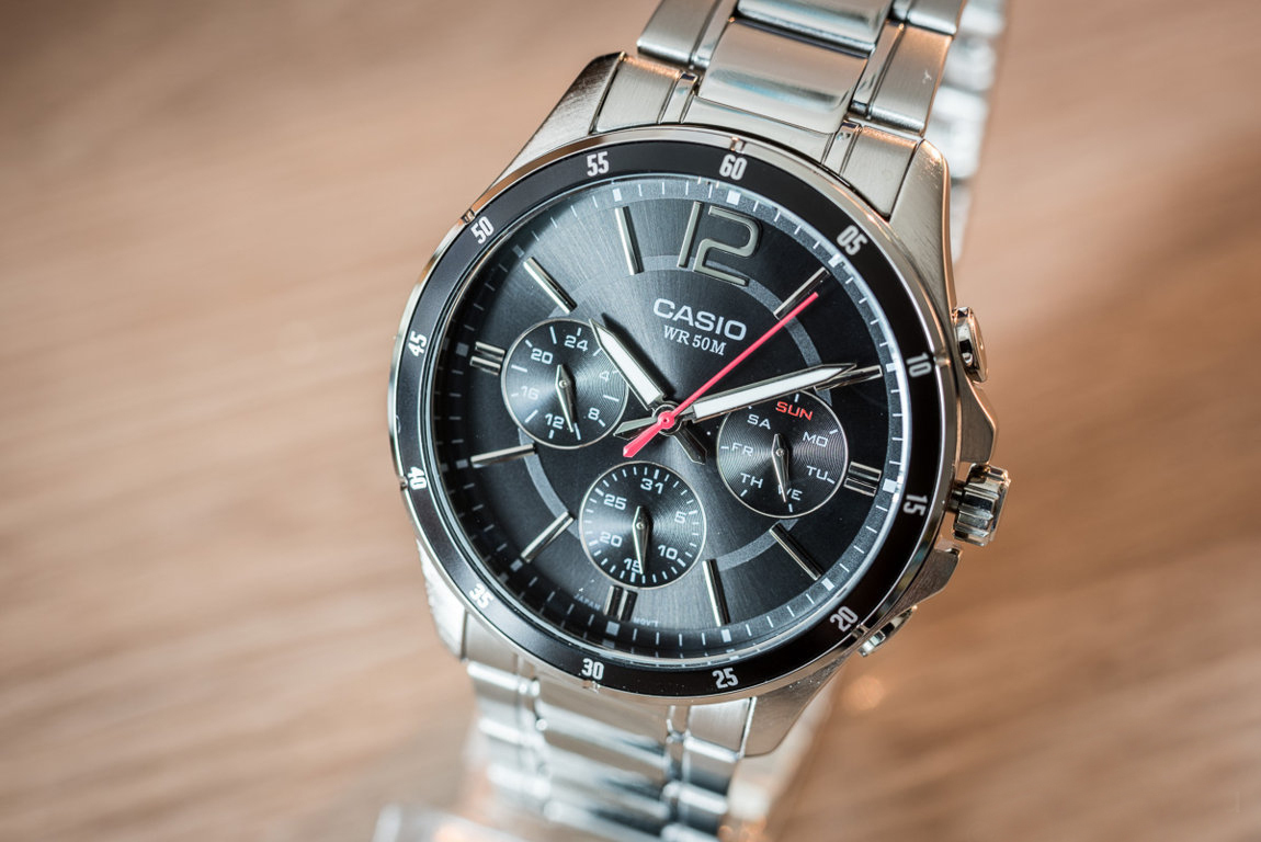 【新品正規品】カシオCASIO新作アンティークレトロクラシックメンズクロノグラフ腕時計ビジネスプレゼントギフト日本未発売50m防水_4
