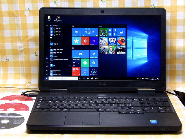 ■Win10 Latitude E5540 第4世代 i5-4300U 4G 500G カメラ Btooth Win8/Win7リカバリ付属■