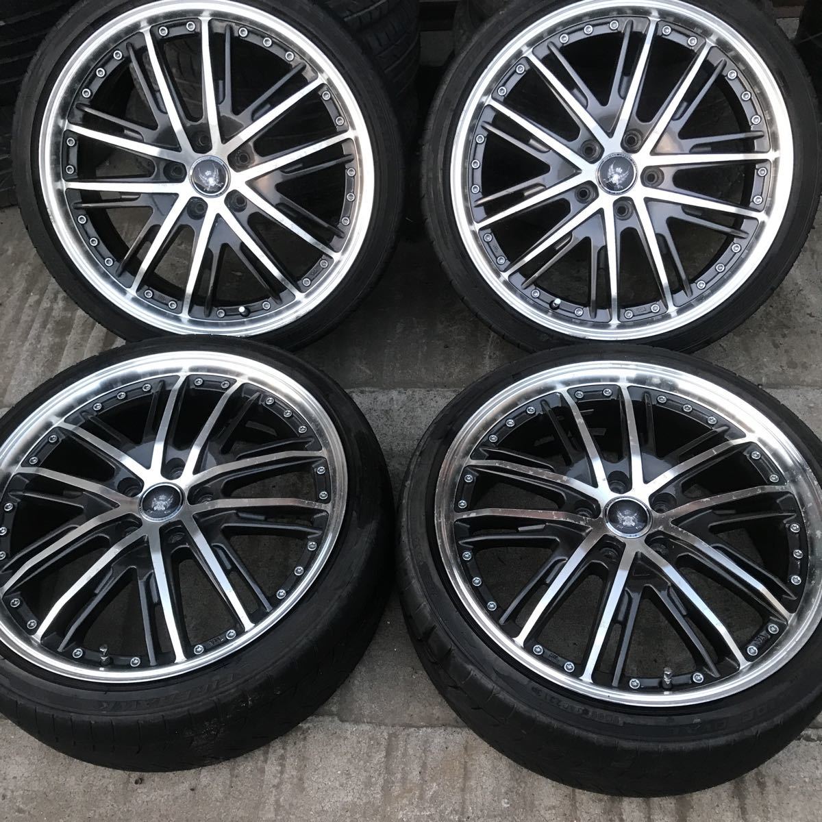 エンケイ ENKEI STEINER LUXURY 7.5J +55 4本 225/35R19 ノア 