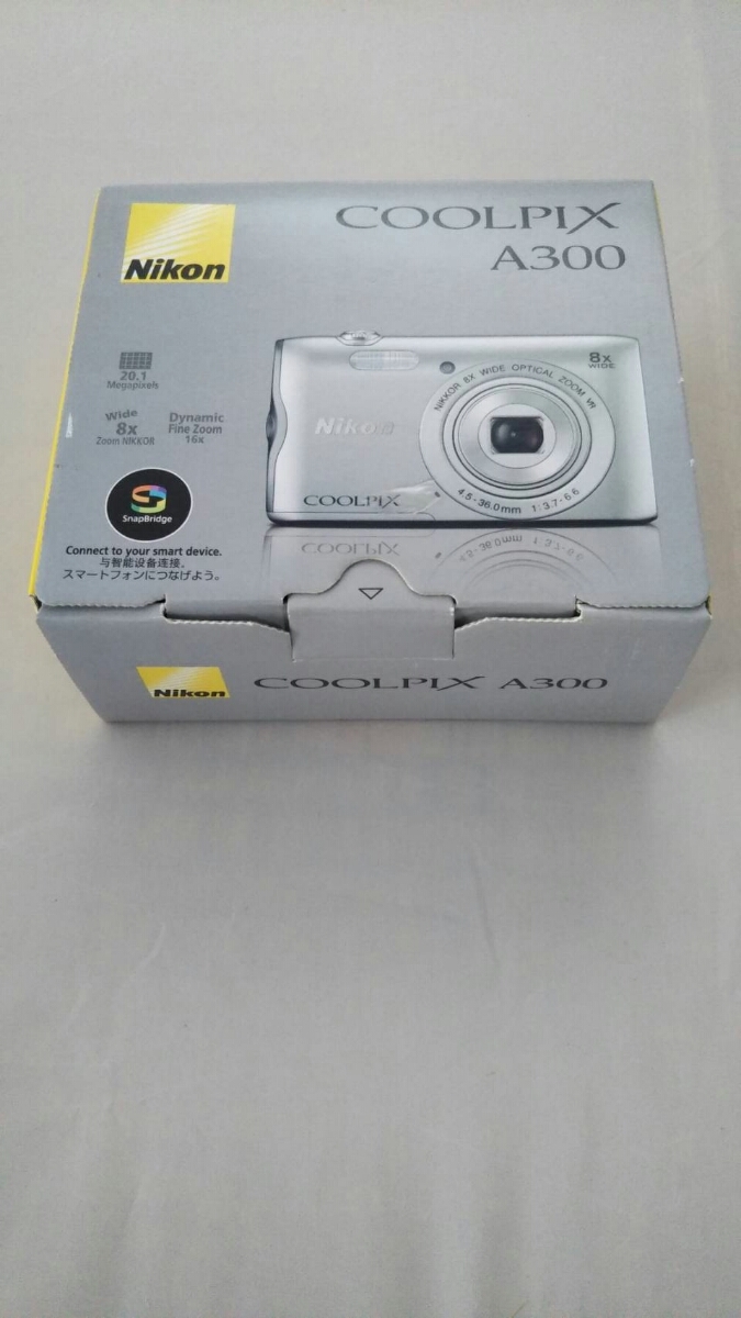 美品/動作確認済】Nikon COOLPIX A300 シルバー 付属品有り Nikon
