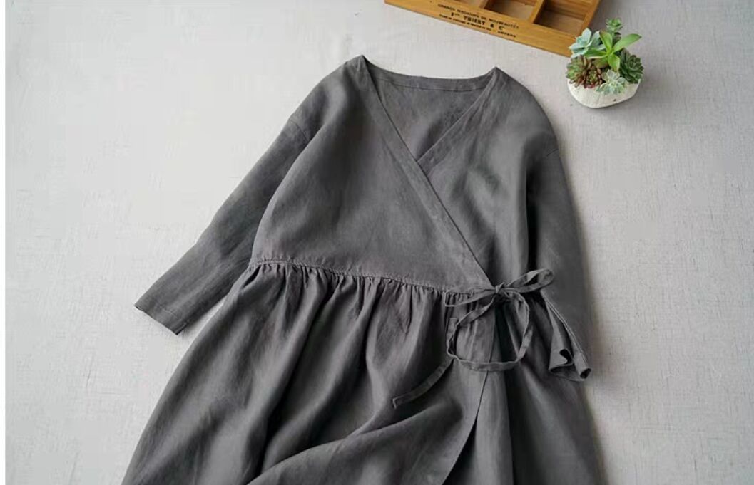 入手困難！100%リネン ストラップ レディース カーディガン 七分袖 簡素 ワンピースひざ丈スカートロングスカート スカートF_124 カーディガン レディース 一部店舗・WEB限定カラーあり》リネン混Vネックカーディガン リネン リネン100%（カーディガン・ボレロ｜トップス）：レディース UVリネンタッチカーディガン